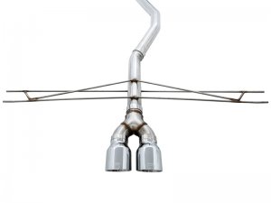 Honda Civic Performance Exhaust - Rear - AWE Tuning - Cat-Back Track Edition - Chrome Silver - 2016