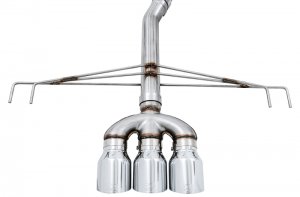 Honda Civic Performance Exhaust - AWE Tuning - Cat Back Track Edition - Chrome Silver - 2017