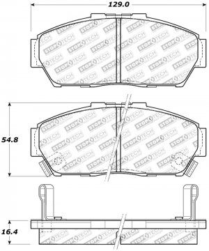 Honda Civic Brake Pads - Front - Stoptech - ST Sport - `93-`95