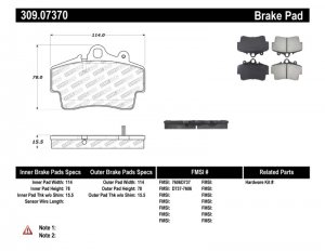 Porsche Boxster ST Sport Brake Pads