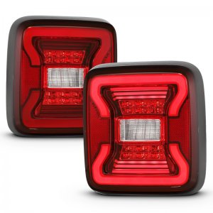 Jeep Wrangler JL LED Taillights - ANZO - Black - `18-`19