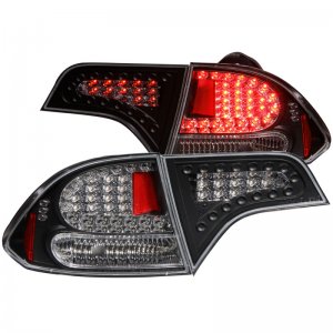 Honda Civic LED Taillights - ANZO - Black - `06-`11