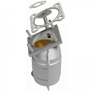 Honda Civic Catalytic Converter - Magnaflow - California Grade CARB Compliant Direct-Fit - 1.5L - `85-`87