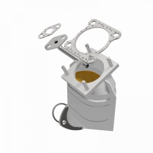 Honda Civic Catalytic Converter - Magnaflow - California Grade CARB Compliant Direct-Fit - 1.5L - `85-`87