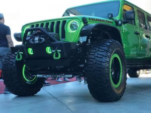 Jeep Wrangler JK LED Waterproof Halo Kit - Front - ORACLE Lighting - Simple Controller - ColorSHIFT - `07-`17