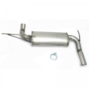 Jeep Wrangler JK Axle Back Exhaust - Rear - JBA - 409SS Single Rear Exit - 3.8L/3.6L - `07-`21