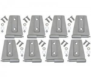 Jeep Wrangler JK Door Hinge Set - Kentrol - Bare Grey - `07-`18