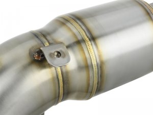Honda Civic Performance Exhaust - Skunk2 Racing - Alpha Series Race Downpipe w/ Cat Converter - `18-`20