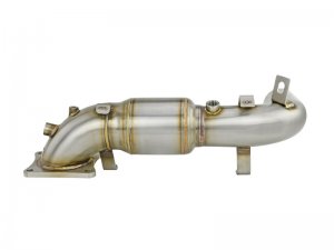 Honda Civic Performance Exhaust - Skunk2 Racing - Alpha Series Race Downpipe w/ Cat Converter - `18-`20