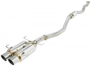 Honda Civic Performance Exhaust - Rear - Skunk2 Racing - MegaPower RR Double Barrel Exit - `17-`20