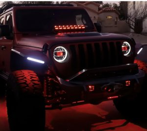 Jeep Gladiator Projector Illumination Kit - ORACLE Lighting - Demon Eye ColorSHIFT