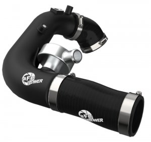 Jeep Wrangler JL Intercooler Hot Side Charge Pipe - aFe - BladeRunner - Black - 2.0L - `18-`23