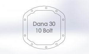 Jeep Wrangler JK Differential Cover - Front - aFe - Street Series Dana 30 - Raw - `97-`18