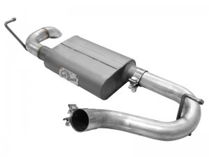 Jeep Wrangler JK Exhaust System - Axle Back - aFe - Aluminized Hi-Tuck - V6 3.6/3.8L - `07-`18