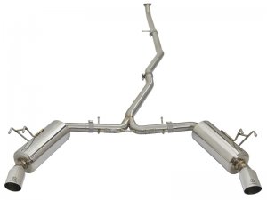 Honda Civic Performance Exhaust - Dual-Exit - aFe - Cat Back - Polished - 1.5L - `16-`17