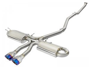 Honda Civic Performance Exhaust - Rear - aFe - Takeda Cat-Back - Blue - 1.5L - `17-`20
