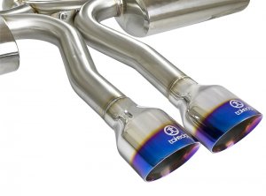 Honda Civic Performance Exhaust - Rear - aFe - Takeda Cat-Back - Blue - 1.5L - `17-`20