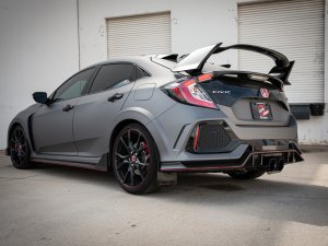 Honda Civic Performance Exhaust - Rear - aFe - Takeda 2-1/2 IN 304 Stainless Steel Axle-Back Exhaust System - Black - L4-2.0L (t) - `17-`19