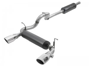 Jeep Wrangler JL Exhaust Cat Back - Rear - aFe - Rebel Series - 3.6L - `18-`24
