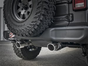 Jeep Wrangler JL Exhaust Cat Back - Rear - aFe - Rebel Series - 3.6L - `18-`24