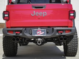 Jeep Gladiator Performance Exhaust - aFe - Vulcan Series Cat-Back - Black - 3.6L - 2020+