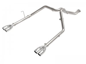 Jeep Gladiator Performance Exhaust - aFe - Vulcan Series 3in 304SS Cat-Back - Dual Polished Tip - Polished - V6-3.0L (td) - 2021+