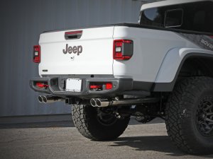 Jeep Gladiator Performance Exhaust - aFe - Vulcan Series 3in 304SS Cat-Back - Dual Polished Tip - Polished - V6-3.0L (td) - 2021+
