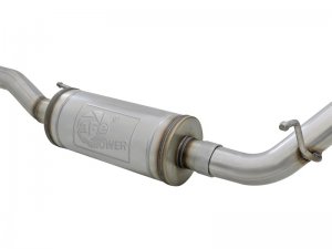 Jeep Wrangler JK Exhaust Cat Back - Rear - aFe - Rebel Series - Black - V6 3.6L/3.8L - `07-`18