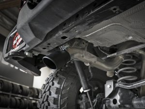 Jeep Wrangler JL Exhaust System - Axle-Back - aFe - MACH Force-Xp Hi-Tuck - Black - V6 3.6L - `18-`19