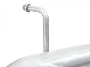 Jeep Wrangler JK Axle-Back Exhaust - aFe - Rebel Series - Polished - V6-3.6L/3.8L - `07-`18