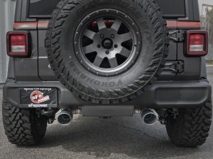 Jeep Wrangler JL Cat-Back Exhaust - aFe - Rebel Series - Black - 2.0L - `18-`24