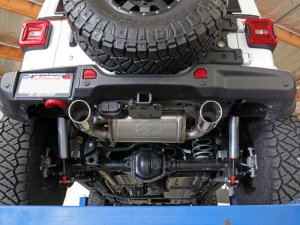 Jeep Wrangler JL Cat-Back Exhaust - aFe - Rebel Series - Polished - 2.0L (t) - `18-`24