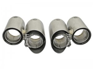 Porsche 911 Performance Exhaust - aFe - MACH Force-Xp 304 SS OE Exhaust Tips - Polished - H6 3.8L - `12-`16
