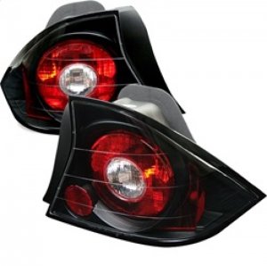 Honda Civic Euro Tail Lights - SPYDER - Euro Style - Black - `01-`03