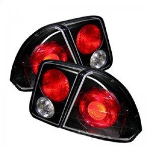 Honda Civic Tail Lights - SPYDER - Euro Style - Black - `01-`05