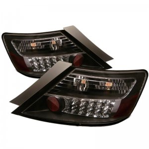 Honda Civic LED Tail Lights - Rear - SPYDER - Black - `06-`08