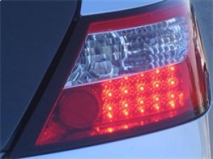 Honda Civic LED Tail Lights - SPYDER - Red/Clear - `06-`08