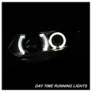 Honda Civic Headlights - SPYDER - Projector LED Halo - Black - `06-`08