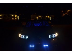 Honda Civic Headlights - SPYDER - Projector LED Halo - Black - `06-`08
