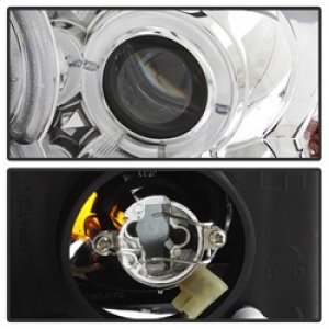 Honda Civic Headlights - SPYDER - Projector Headlights LED Halo - Chrome - `06-`08