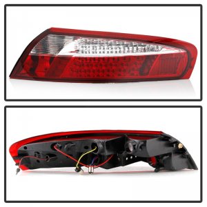 Porsche 911 Tail Lights - Rear - SPYDER - Xtune LED - Red Clear - `99-`04