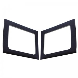 Jeep Wrangler JK Side Window Trim Kit - Rear - DEI - Black - `11-`18