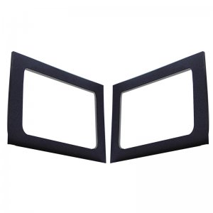 Jeep Wrangler JK Side Window Trim Kit - Rear - DEI - Black - `11-`18