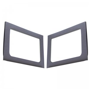 Jeep Wrangler JK Side Window Trim Kit - Rear - DEI - Gray - `11-`18