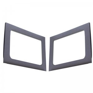 Jeep Wrangler JK Side Window Trim Kit - Rear - DEI - Gray - `11-`18