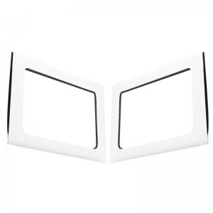Jeep Wrangler JK Side Window Trim Kit - Rear - DEI - White - `11-`18