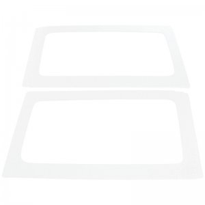 Jeep Wrangler JK Side Window Trim Kit - Rear - DEI - Boom Mat - White - `11-`18