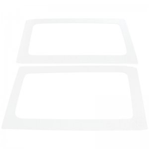 Jeep Wrangler JK Side Window Trim Kit - Rear - DEI - Boom Mat - White - `11-`18