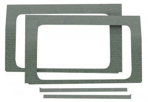 Jeep Wrangler JL Side Window Trim Kit - Rear - DEI - 4 Piece - Gray - `18-`23
