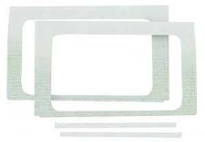 Jeep Wrangler JL Side Window Trim Kit - Rear - DEI - White - `18-`23